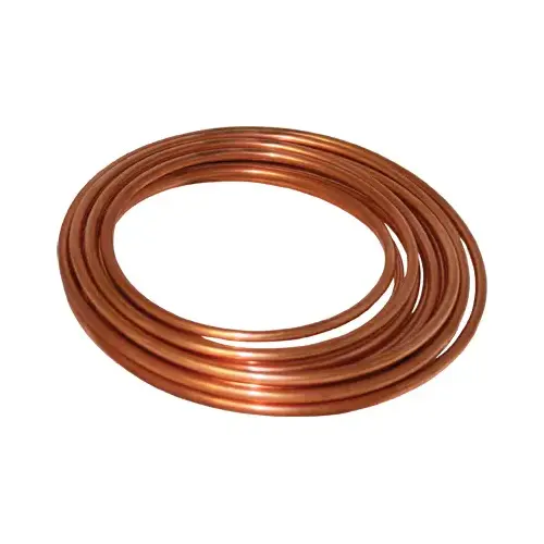 Copper Refrigerator Tube, 0.375-In. O.D. x 20-Ft.