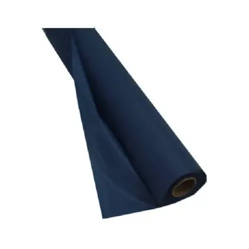 Plastic Table Cover Roll, Navy Blue, 40 In. x 100 Ft. Plastic Table Cover Roll, Navy Blue, 40 In. x 100 Ft.