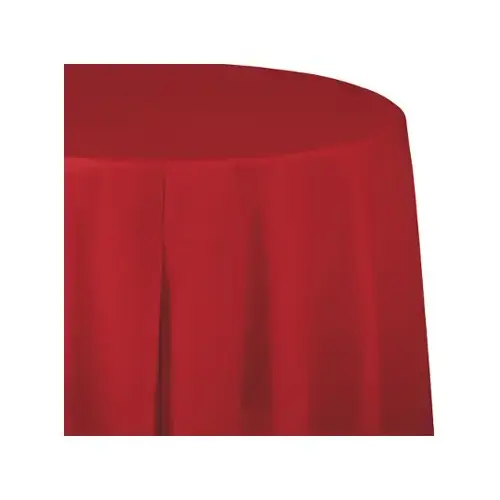 Plastic Table Skirt, Red, 14 Ft. Plastic Table Skirt, Red, 14 Ft.