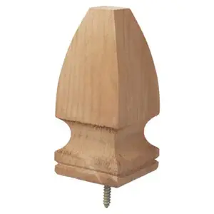 UFP RETAIL, LLC 106515 Post Top, 6-3/4 in H, French Gothic, Pine, White