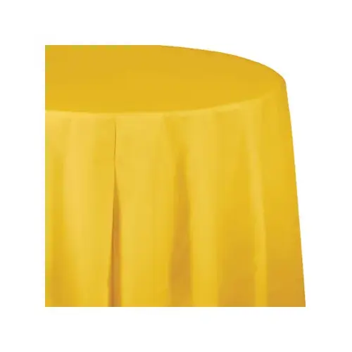 82" YEL RND Table Cover - pack of 12 82" YEL RND Table Cover - pack of 12