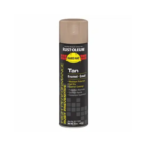 Enamel Spray Paint: Tan, Gloss, 15 oz