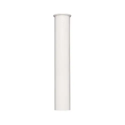 1-1/2 In. x 12 In. White Plastic Flanged Sink Tailpiece