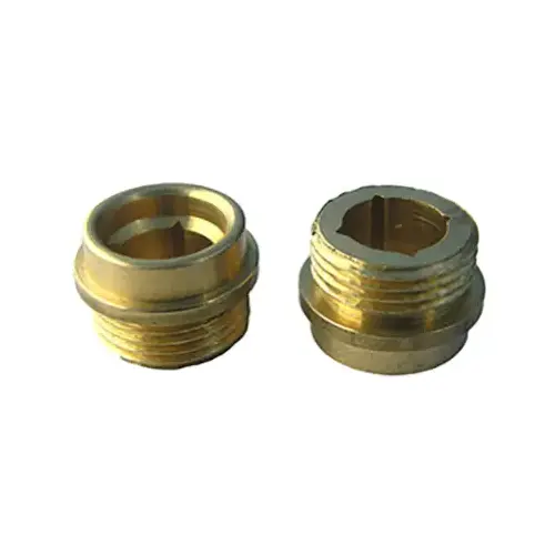 Brass Faucet Seat, Fits Kohler,1/2-In. x 27 Threads x 3/8-In pair Brass Faucet Seat, Fits Kohler,1/2-In. x 27 Threads x 3/8-In pair