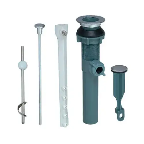 Plastic/Chrome Lavatory Drain Pop-Up Assembly Plastic/Chrome Lavatory Drain Pop-Up Assembly