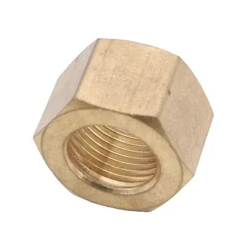 Brass Compression Nut, Lead-Free, 5/8-In Pair Brass Compression Nut, Lead-Free, 5/8-In Pair