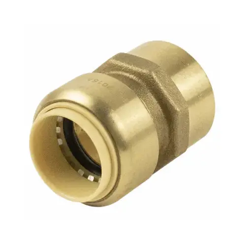 ProLine 1 In. PF x 1 In. FIP Brass Push Fit Female Adapter ProLine 1 In. PF x 1 In. FIP Brass Push Fit Female Adapter