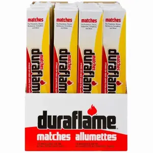 Duraflame 11763-XCP12 Safety Matches Box, 50-Stick - pack of 600