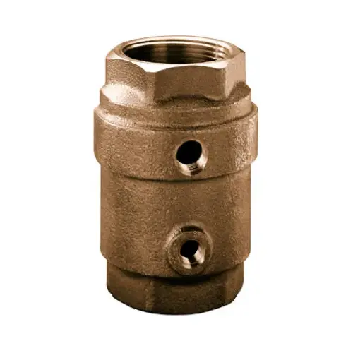 Control Center Check Valve, Brass, 1-1/4-In.