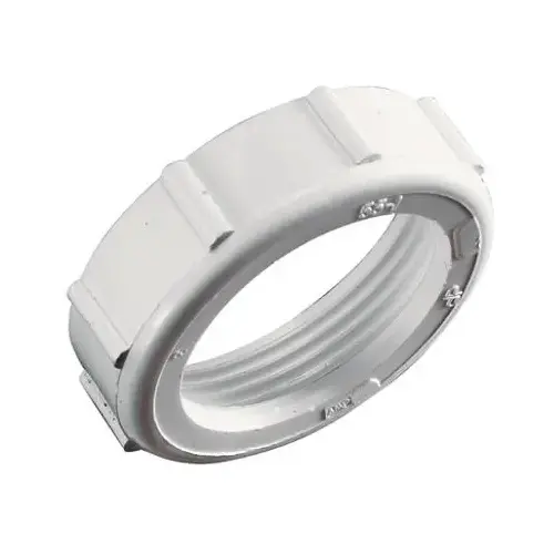 Drain Slip Joint Wing Nut With Washer, White Plastic, 1.25 x 1.25-In. Drain Slip Joint Wing Nut With Washer, White Plastic, 1.25 x 1.25-In.