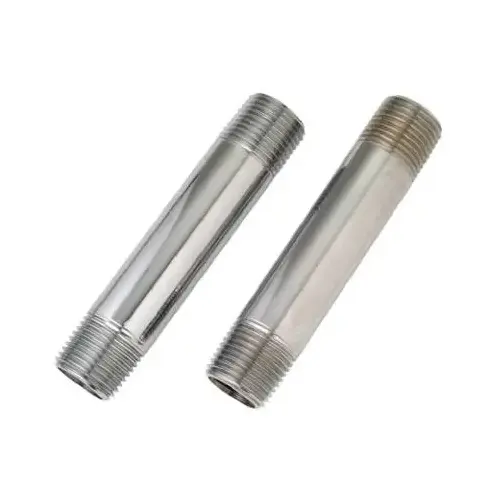 Nipple, Chrome, Male, 3/8 x 4-In pair Nipple, Chrome, Male, 3/8 x 4-In pair