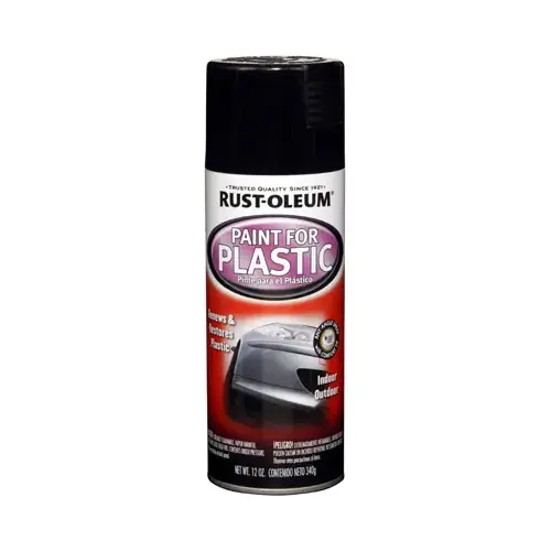 Spray Paint For Plastic, Black, 11-oz. Spray Paint For Plastic, Black, 11-oz.