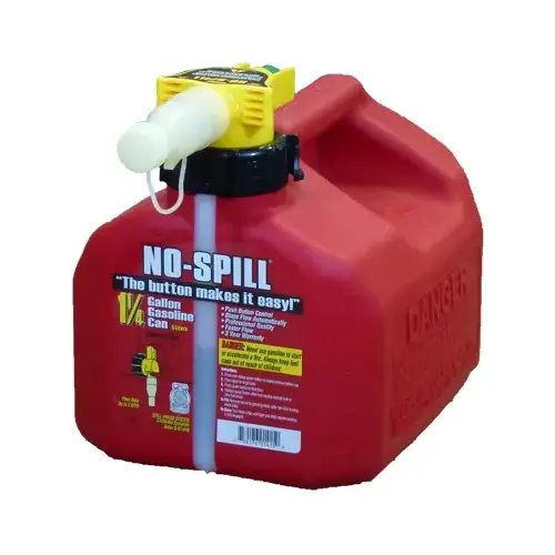 Gas Can, CARB Compliant, Red, 1-1/4 Gallons