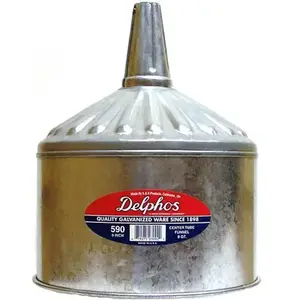 S & K PRODUCTS 590 Funnel, 8-Qt. Silver Metallic