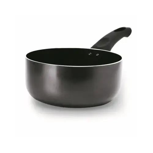 Elements Non-Stick Saucepan, 2 qt Capacity, Aluminum, Gray, Ergonomic Handle Elements Non-Stick Saucepan, 2 qt Capacity, Aluminum, Gray, Ergonomic Handle