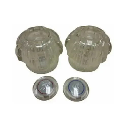 Lavatory & Kitchen Faucet Handles, 2-Handle, Acrylic Lavatory & Kitchen Faucet Handles, 2-Handle, Acrylic