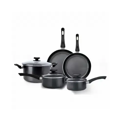 Elements Series Cookware Set, Aluminum, Gray, 8-Piece Elements Series Cookware Set, Aluminum, Gray, 8-Piece
