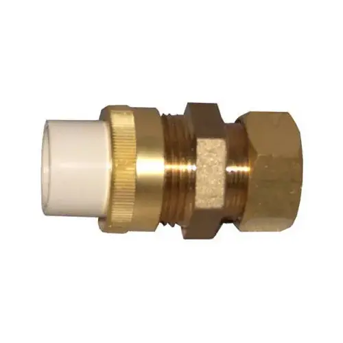 Pipe Fitting, Compression Union, 1/2-In. Slip x Brass Pipe Fitting, Compression Union, 1/2-In. Slip x Brass