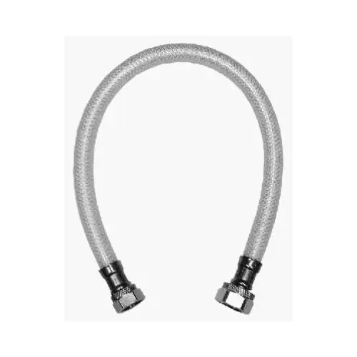 Faucet Connector, Reinforced Poly Vinyl, .5 Compression x .5 FIP x 20-In. Faucet Connector, Reinforced Poly Vinyl, .5 Compression x .5 FIP x 20-In.