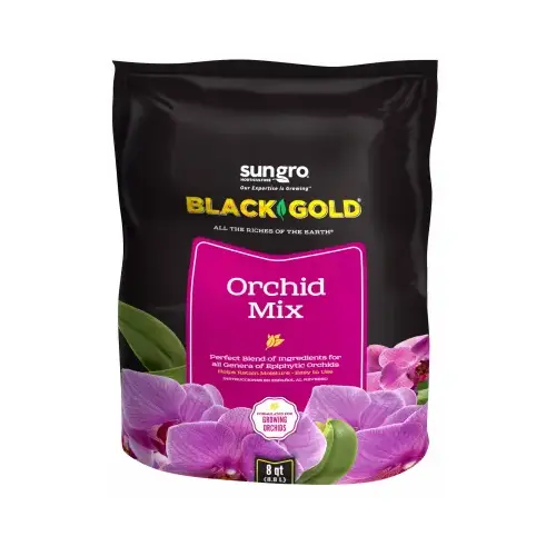 BLACK GOLD Orchid Mix, Granular, Brown/Earthy, 240 Bag BLACK GOLD Orchid Mix, Granular, Brown/Earthy, 240 Bag