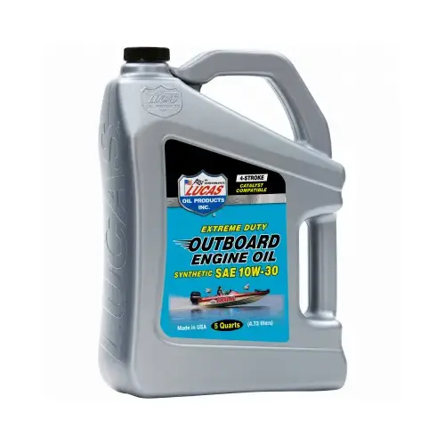 SAE 10W-30 Synthetic Outboard Engine Oil, 5 Qts. SAE 10W-30 Synthetic Outboard Engine Oil, 5 Qts.