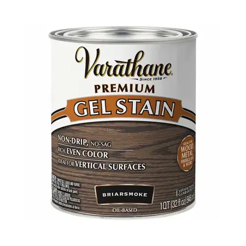 Premium Gel Stain, Briarsmoke, Liquid, 1 qt Premium Gel Stain, Briarsmoke, Liquid, 1 qt