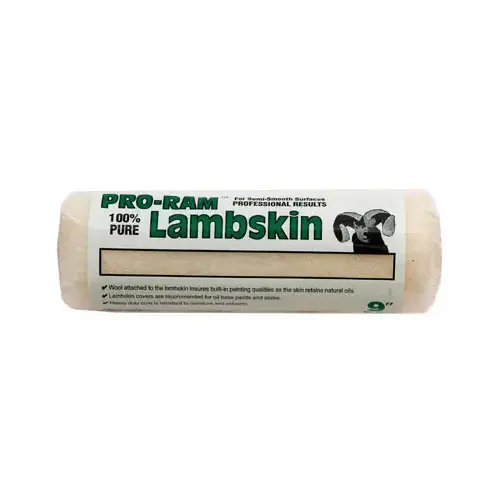 Paint Roller Cover, Lambskin, 3/8 x 9-In. Paint Roller Cover, Lambskin, 3/8 x 9-In.