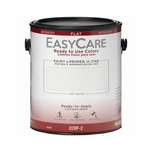 Ready To Use Colors Paint & Primer, Interior Flat Acyrlic, Off White, Gallon Ready To Use Colors Paint & Primer, Interior Flat Acyrlic, Off White, Gallon