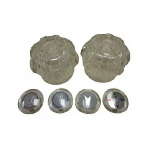 Tub & Shower Replacement Handles, Acrylic, Pair Tub & Shower Replacement Handles, Acrylic, Pair