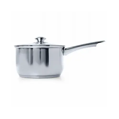Pure Intentions Series Sauce Pan with Glass Lid, 2 qt Capacity, Stainless Steel, Polished Pure Intentions Series Sauce Pan with Glass Lid, 2 qt Capacity, Stainless Steel, Polished