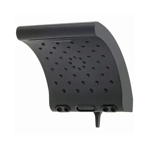 Evolution 5-Spray WaterSense Rain Shower Head, Fixed Mount, 1.8 GPM, Matte Black, 8.75-In.