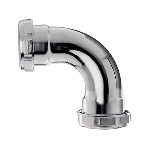 90 Degree Repair Coupling, Chrome Plated, 1-1/4 x 1-1/4-In. 90 Degree Repair Coupling, Chrome Plated, 1-1/4 x 1-1/4-In.