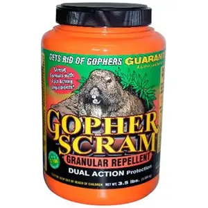 ENVIRO PROTECTION INDUSTRIES 13004 Gopher Scram Granular Repellent, 3.5-Lbs.