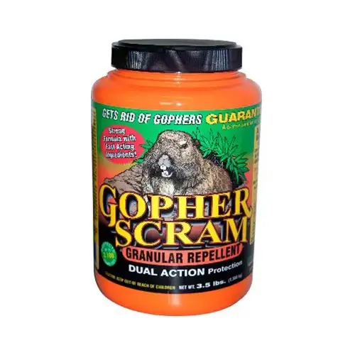 Gopher Scram Granular Repellent, 3.5-Lbs.