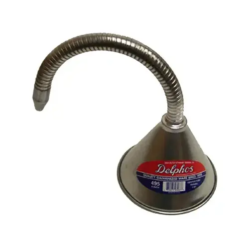Transmission Funnel, Flexible Spout, 1-Qt. Silver Metallic