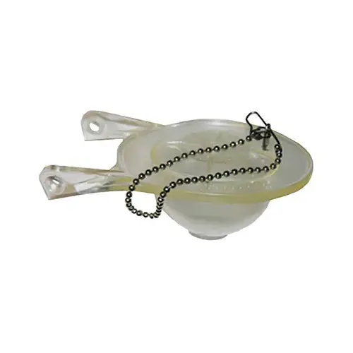 Toilet Tank Flapper With Chain, Eljer, 3-In. Toilet Tank Flapper With Chain, Eljer, 3-In.