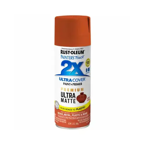 General-Purpose Paint, Matte, Burnt Sienna, 12 oz, Aerosol Can General-Purpose Paint, Matte, Burnt Sienna, 12 oz, Aerosol Can