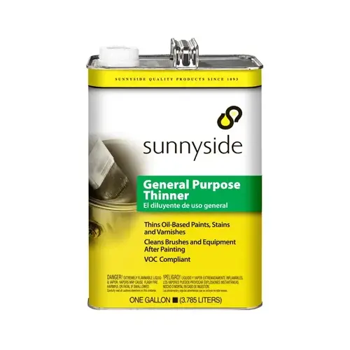 Sunnyside Paint Thinner, Liquid, Pungent, Clear, 1 gal Sunnyside Paint Thinner, Liquid, Pungent, Clear, 1 gal