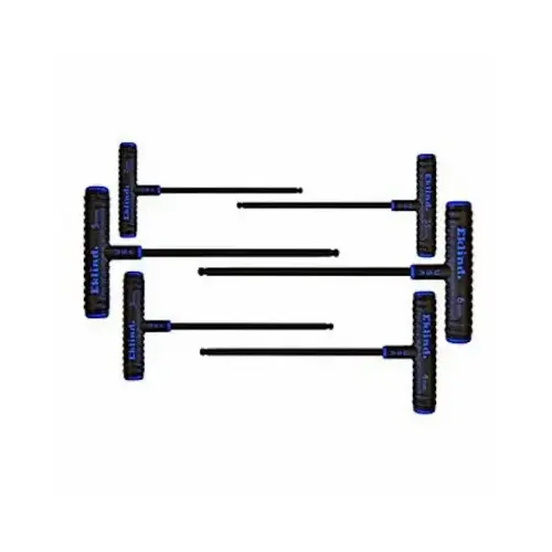 6-Pc. Power-T T-Handle Ball End Hex Key Set, 9-In. Arms, With Pouch 6-Pc. Power-T T-Handle Ball End Hex Key Set, 9-In. Arms, With Pouch