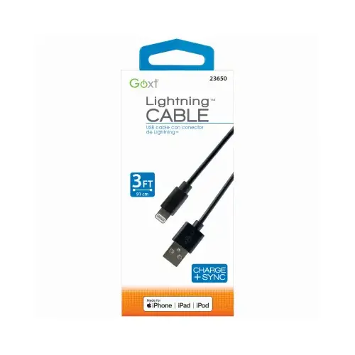 3' BLK Lightning Cable 3' BLK Lightning Cable