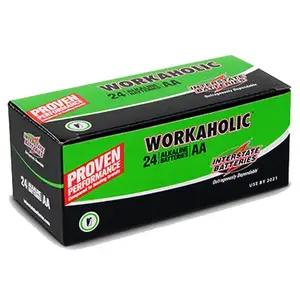 INTERSTATE ALL BATTERY CENTER DRY0070 Workaholic Alkaline Battery, AA - pack of 24