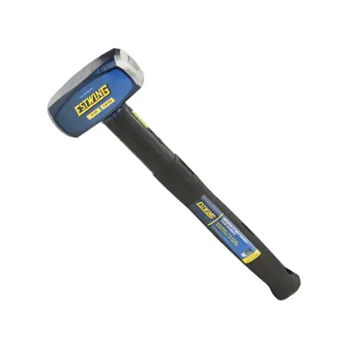 Club Sledge Hammer, Steel Head, Rubber Overlay Handle, 4-Lbs. Club Sledge Hammer, Steel Head, Rubber Overlay Handle, 4-Lbs.
