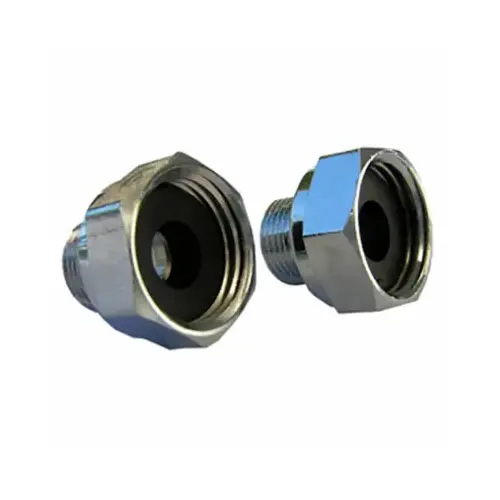 Brass Faucet Adapter, 1/2 Female x 3/8-In. Male pair Brass Faucet Adapter, 1/2 Female x 3/8-In. Male pair