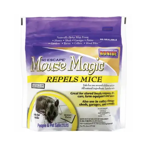 Mouse Magic Mouse Repellent Scented Packs, Indoor/Outdoor Rodent Control, People & Pet Safe, 12-Ct. Ready-to-Use - pack of 12 Mouse Magic Mouse Repellent Scented Packs, Indoor/Outdoor Rodent Control, People & Pet Safe, 12-Ct. Ready-to-Use - pack of 12
