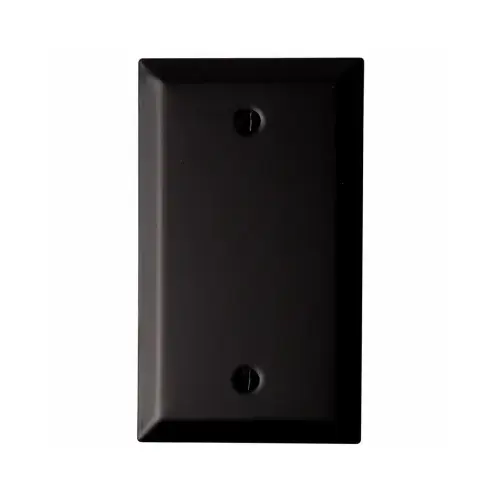Chelsea Wall Plate, Matte Black, Steel, 1 Blank Chelsea Wall Plate, Matte Black, Steel, 1 Blank