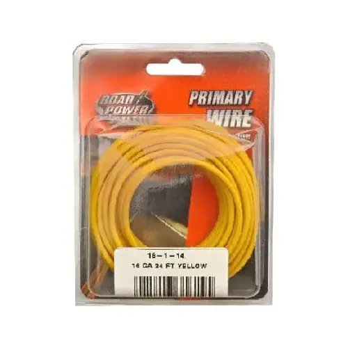 Primary Wire, Yellow, 16-Ga., 24-Ft. Primary Wire, Yellow, 16-Ga., 24-Ft.