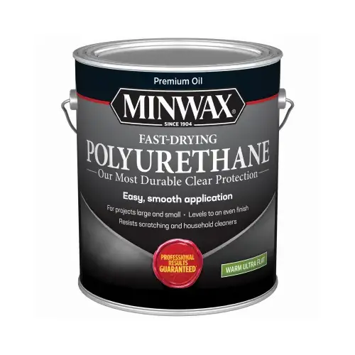 Fast-Drying Polyurethane Gloss Clear Oil-Based 1 gal Clear Fast-Drying Polyurethane Gloss Clear Oil-Based 1 gal Clear