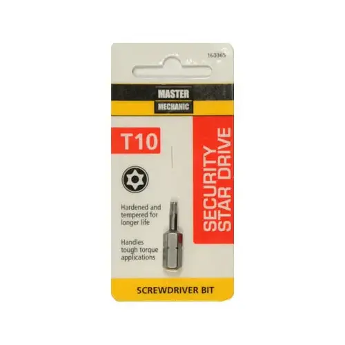 Torx Security Bit, TX10, 1-In. Torx Security Bit, TX10, 1-In.