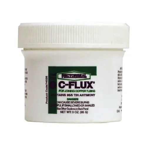 C-Flux Series Soft Soldering Flux, 3 oz Carton, Paste, Gray