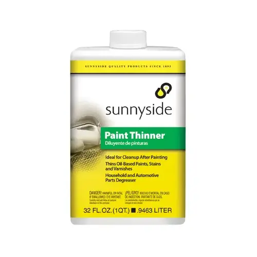 Paint Thinner, Liquid, Petroleum, Solvent, Clear, 1 qt, Can Paint Thinner, Liquid, Petroleum, Solvent, Clear, 1 qt, Can